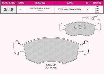 ÖN BALATA FORD SCORPIO (88-94)SIERRA (82.86)