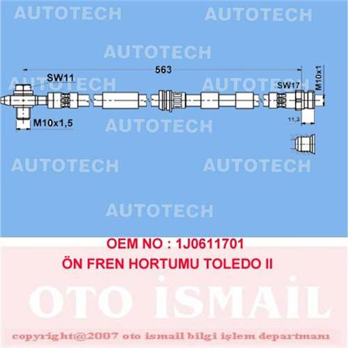 ÖN FREN HORTUMU TOLEDO II