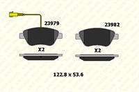 ON FREN BALATASI CIFT FISLI LINEA 1,3 STILO BRAVO SIENA PALIO ALBEA 1,2 / 1,4 / 1,6 / 1,9D MULTIJET 10 / 01> DOBLO 1,3D NEMO BIPPER FIORINO