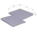 POLEN FILTRESI CORDOBA IBIZA II LEON TOLEDO II OCTAVIA CADDY II GOLF III / IV PASSAT POLO INCA AUDI A3 TT