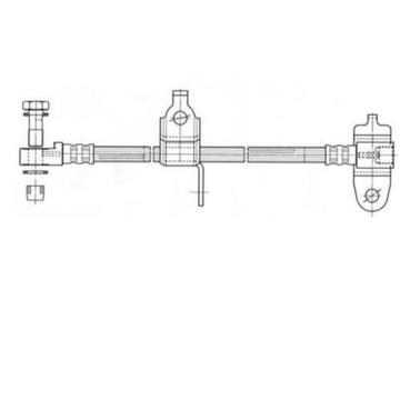 ÖN SOL FREN HORTUMU TRANSİT V184 (TF0398)