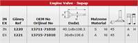 SUBAP TAKIMI TOYOTA 1Y 2Y 3Y HI LUX 1,8 2,0 88> / HIACE 83> (IN 4 / EX 4)