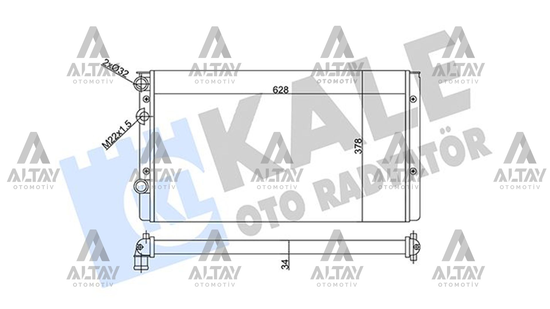 RADYATÖR SU POLO 97-01 AEE-AHW 1.4-1.6 KLİMALI MEKANİK