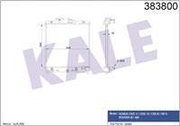 SU RADYATORU (HONDA: CIVIC ''1.3-1.6'' 91>01 / HR-V 99> ''OTOMATİK'') 348×350×17