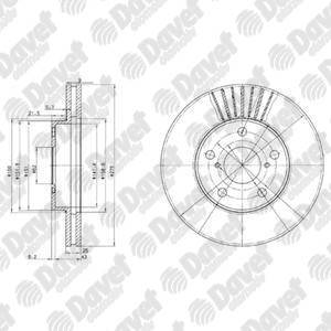 ON FREN DISK (AYNASI) HAVALI TOYOTA RAV 4 00-05 (275×5)