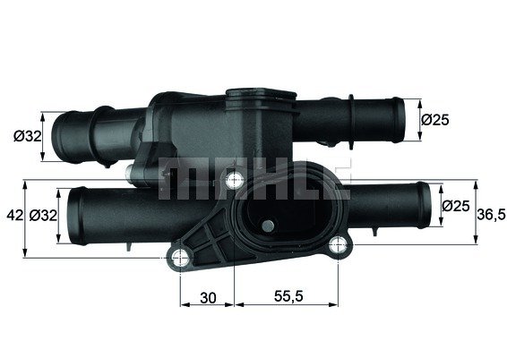 TERMOSTAT (KOMPLE) BORA-GOLF IV-A3 1.9-2.3-2.0 (99-05) (OTOM.) (105C)