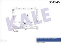 SU RADYATORU 482×285 (SKODA FAVORIT 88-95  FELICIA 95-01)