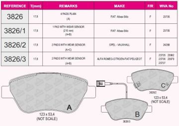 Ön Balata Doblo-Albea-Lınea-Stılo-Fıorıno 1.3Mjtd-Bıpper-Nemo 1.4 Hdı (Tek Fişli)