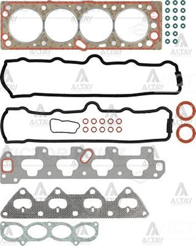TAKIM CONTA ( EMME MANİFOLD ARA CONTA OVAL ) VECTRA B  96-02 / ASTRA F 91-98 / CORSA B 93-00 / 1.6 16V (X16XE) +SKC+KEÇE ÜST