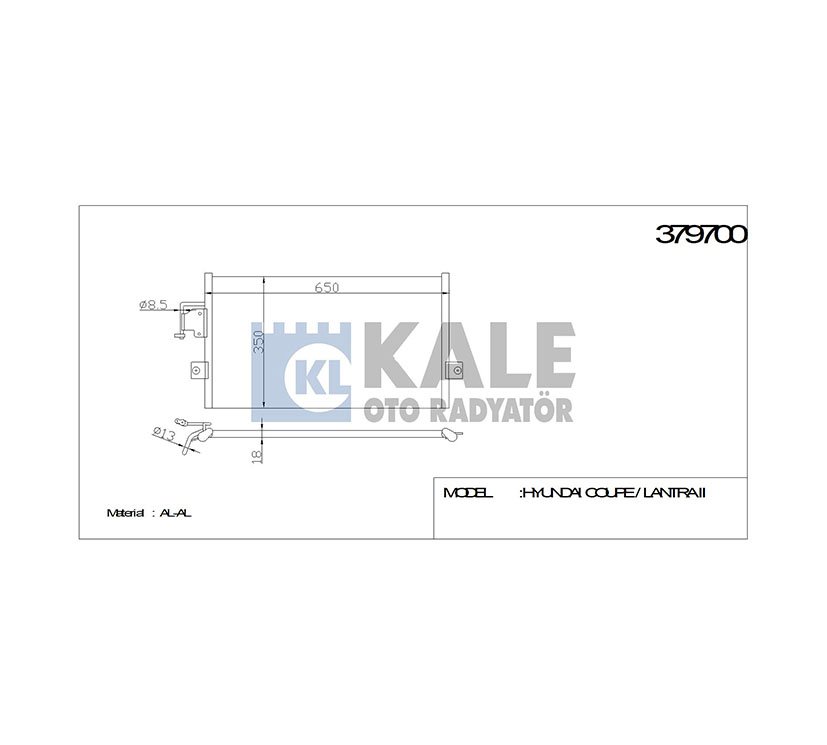 RADYATÖR KLİMA ELANTRA 96-01