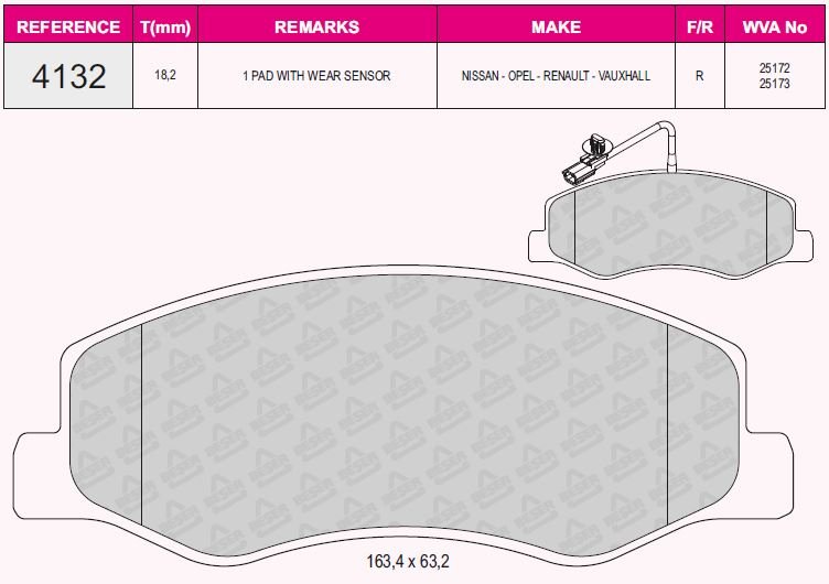 Arka Balata Master 3-Movano B 2.3Cdı-Cdti 10=> (Çift Teker)-Karsan Jest