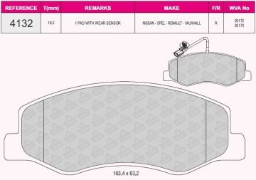 Arka Balata Master 3-Movano B 2.3Cdı-Cdti 10=> (Çift Teker)-Karsan Jest