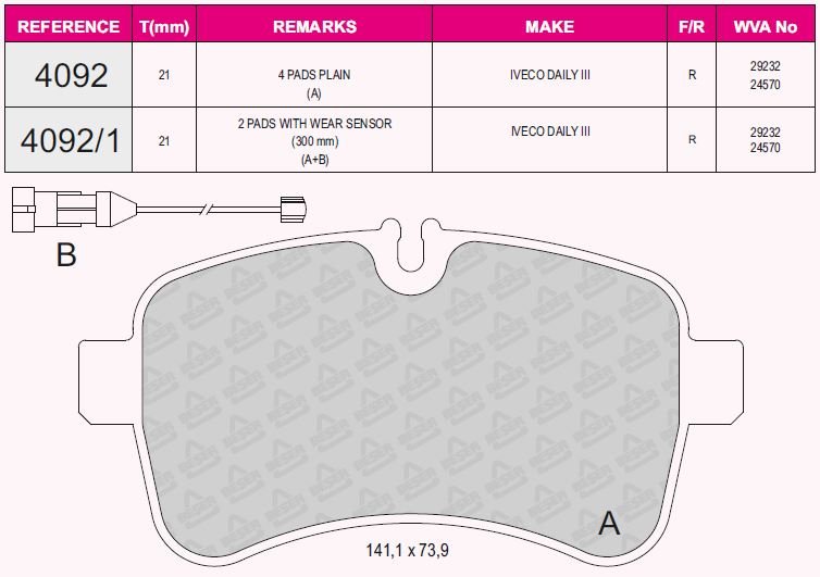 Arka Balata Iveco Daıly Iı-Iıı 06=>