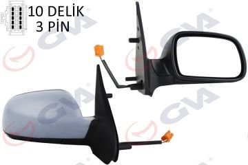DIŞ DİKİZ AYNASI SAĞ XSARA 03> ELEKTRİKLİ+ISITMALI+ASTARLI+KONVEKS 3 FİŞ VM-6146EPSR