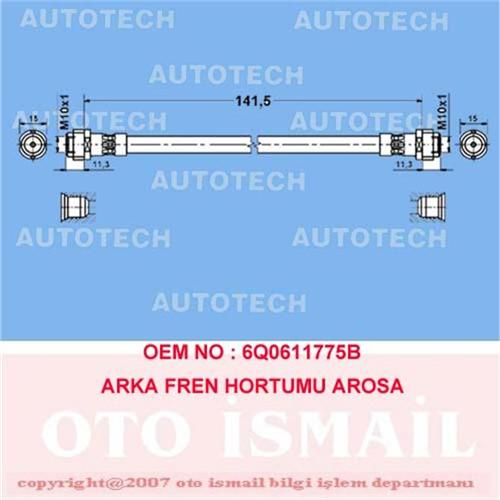 ARKA FREN HORTUMU AROSA