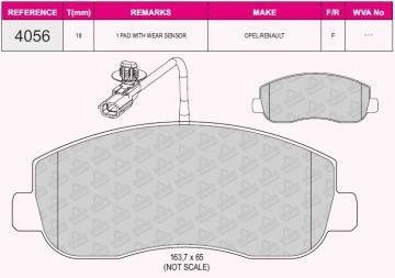 Ön Balata Master Iıı 2.3Dci (2.10=>13=> Movano 2.3Cdti (5.10=>14=> Nıssan Nv400 2.3Cdi 11=> (410604386R)