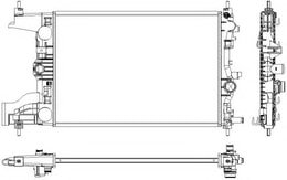 Radyatör Astra G-Zafıra A (Al/Pl/Brz) (600X368X40)