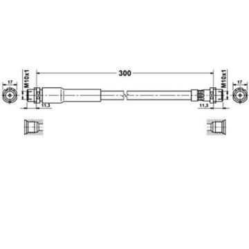 ARKA FREN HORTUMU FIESTA YM 02=>