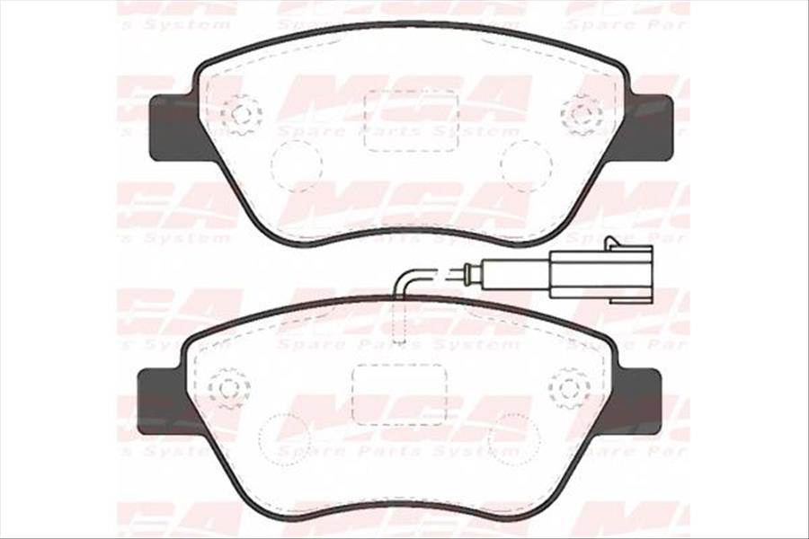 FREN BALATASI ON-(FIAT: LINEA 2010>> ''1.3 JTD'' FIORINO 1.3 JTD 1.4   CITROEN: NEMO 1.3 HDI PEUGEOT BIPPER 1.3 HDI *****CIFT IKAZ KABLOLU*****