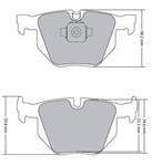 Balata Fren Arka-(Bmw : X5 E70 3.0D 2007>2008 / X6 E71,E72 3.0-4.0D-3.5İ 2007>2014) ''Wva 21282-21283