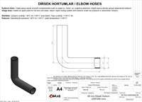 60Mm X 70Mm 25Cm X 25Cm Unıversal Dırsek Hortumu Sıcak Ve Soguk Su Kullanımı Icın