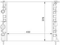 SU RADYATORU MEKANİK ( RENAULT : KANGOO 1.4 8V NAC / CLIO II 1.5DCI 65PS NAC K7M / K7J / E7J / K4M NAC MEGANE I SCENIC I 1.4 16V 1.6 8V 1.6 16V NAC ) 425×378×23