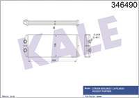 KALORİFER RADYATORU BRAZING (PEUGEOT PARTNER TEPEE - CITROEN BERLİNGO III 1.6HDI 1.6 16V 08=> [BRAZING AL/AL] [290×138×26]
