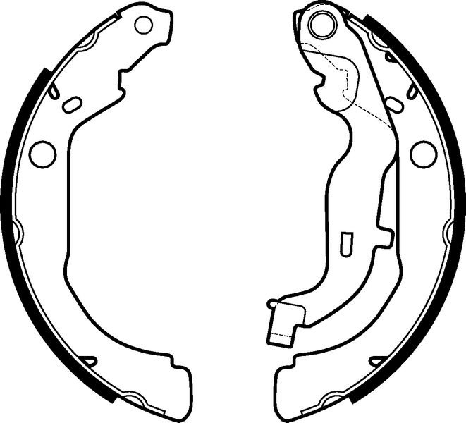 Arka Fren Balatası (Pabuclu) Duster 4×4 Logan Clıo Iı 1,2 1,2 16V 1,4 1,4 16V 1,5Dcı 1,6 16V 1,9D 1,