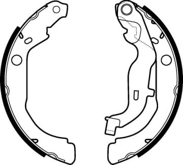 Arka Fren Balatası (Pabuclu) Duster 4×4 Logan Clıo Iı 1,2 1,2 16V 1,4 1,4 16V 1,5Dcı 1,6 16V 1,9D 1,