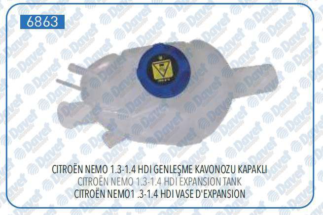 Genlesme Kabı Kapaklı Doblo Fıorıno Nemo Bıpper 1.3 1.4 Hdı 08->