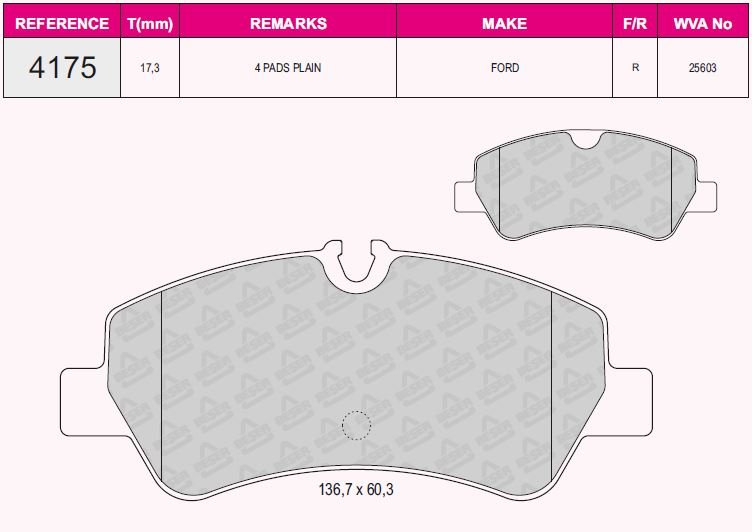 ARKA BALATA FORD TOURNEO CUSTOM-TRANSIT CUSTOM 2.2 TDCI 12=>