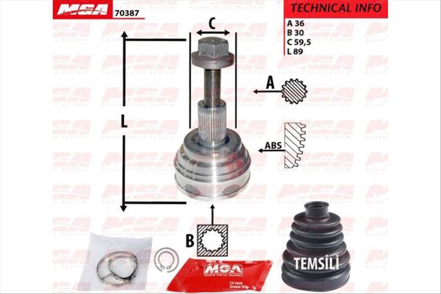 AKS KAFASI DIS-( VW: GOLF VI/SEAT: LEON 1.4 1.4 FSI) 36×30×59.5 )
