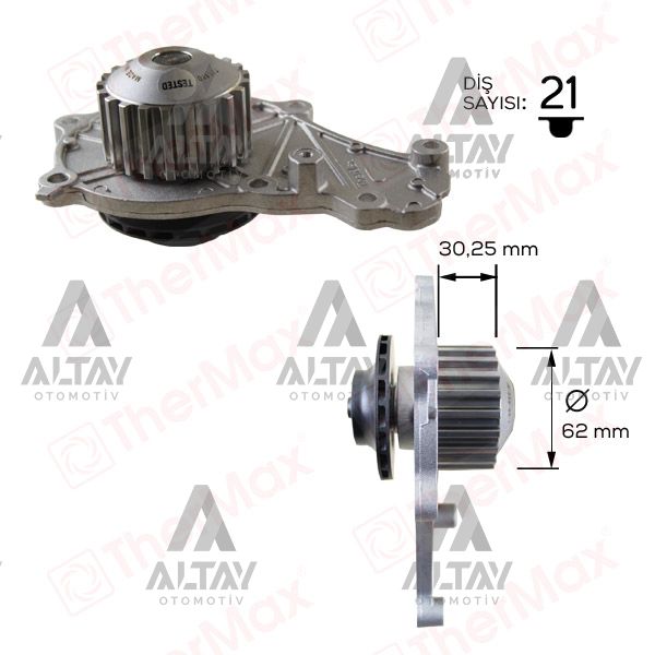 DEVİRDAİM NEMO 07=> / 206 98-08 / C3 09-16 / 307 00-07 / FIESTA 1.4 HDI (DV4TD-DV4C-DV4TED)