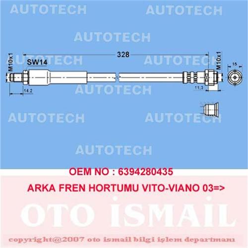 ARKA FREN HORTUMU VITO-VIANO 03=>