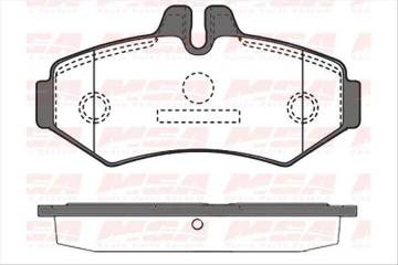 ARKA FREN BALATASI-0WC KULAKSIZ-  (VW LT 97-03  MERCEDES SPRINTER 95-06)