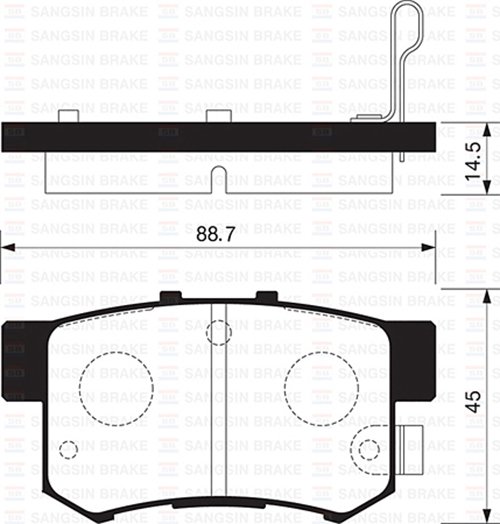 ARKA BALATA CIVIC VII (01-05) CIVIC VIII 05=> ACCORD VII (98-02) ACCORD VIII 06=> (GDB3191-GDB3154)