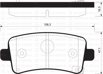 ARKA BALATA INSIGNIA 1.6-1.6T-1.8-2.0CDTI 08=>14=> SAAB 9.5 10=> MALIBU 2.0D-2.4 12=> (GDB1784)