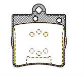 Fren Balatası Arka (Mercedes: C180 200 220)