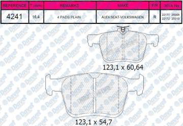 Arka Fren Balatası Golf Vıı A3 1.2 / 1.4Tfsı 1.6 / 2.0Tdı 12>