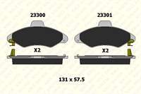 ON FREN BALATASI ESCORT 90>00 ORION 1,3 / 1,4 / 1,6 90>93 (DORT FISLI)