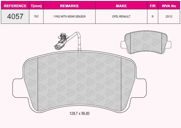 Arka Balata Master Iıı -Movano 2.3 Dci-Cdti 10=> (Tek Teker)
