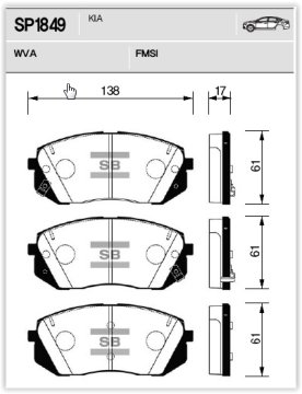 Ön Balata Hyundaı İx35 10=> I40 1.6 1.7 Crdi 2.0 11=> Kıa Sportage 2.0Gdi 14=>