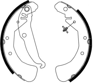 ARKA PABUÇ BALATA ASTRA F (91-98) ASTRA G (98-05) ASTRA H 04=> COMBO 01=>VECTRA B-ZAFIRA A (228X42)