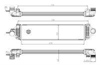 Turbo Radyatoru Intercooler (Ford : Focus/C-Max/Mondeo/Kuga 1,6 Ecoboost) 658×158×40