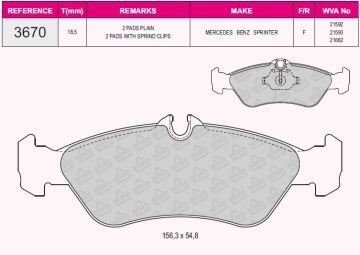 ARKA BALATA KULAKLI LT35(95-5.06) SPRINTER (95-6.06) MERCEDES G SERİSİ(GDB1263)
