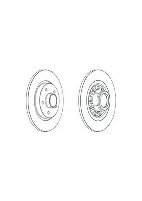 ARKA FREN AYNASI RULMANLI (TKM) KANGOO III CITAN 2010>