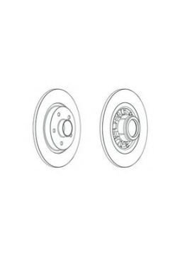 ARKA FREN AYNASI RULMANLI (TKM) KANGOO III CITAN 2010>