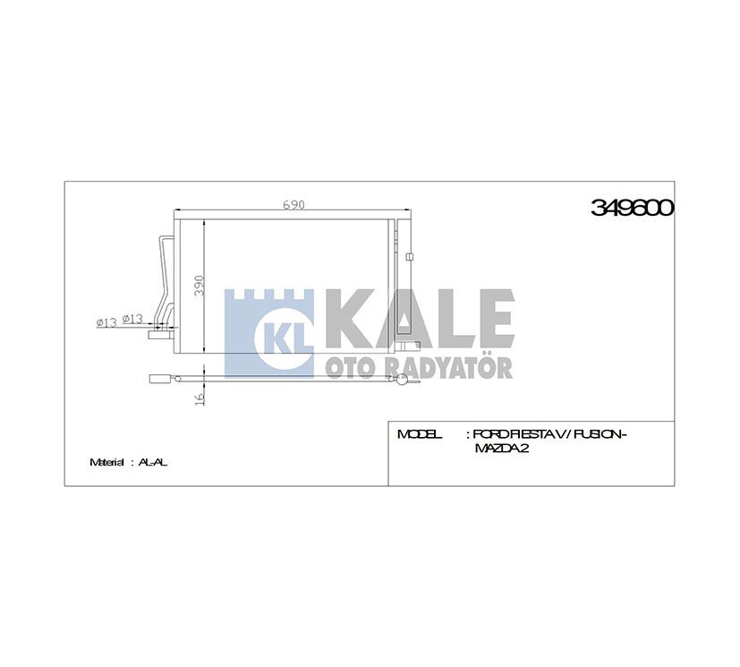 RADYATÖR KLİMA IX-35 10-15 / SPORTAGE 11-15 1.6 BENZİNLİ
