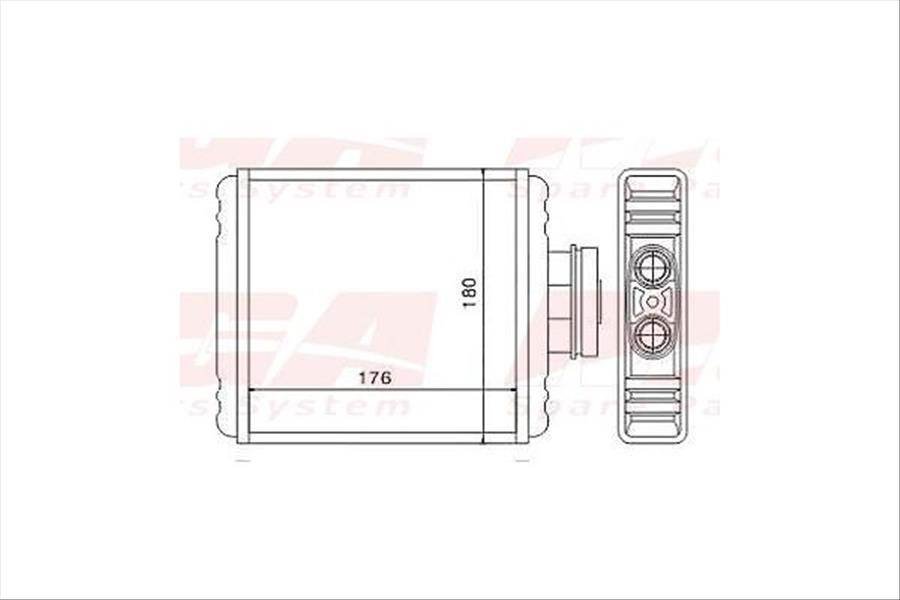 Kalorıfer Radyatoru Mekanık (Vw Polo 02-15  Seat Ibıza 02-12  Skoda Fabıa 00-10) 176×178×34