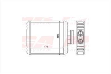 Kalorıfer Radyatoru Mekanık (Vw Polo 02-15  Seat Ibıza 02-12  Skoda Fabıa 00-10) 176×178×34